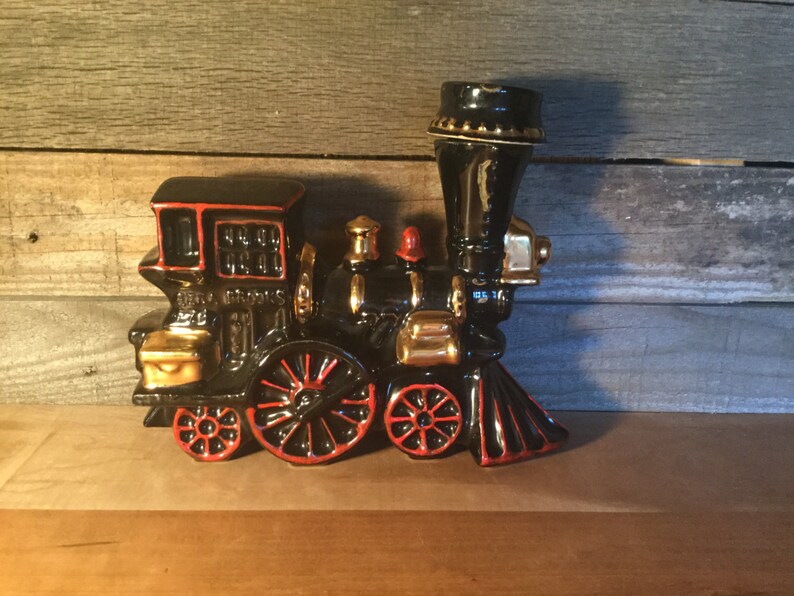Vintage Ezra Brooks Train Liquor Bottle Etsy