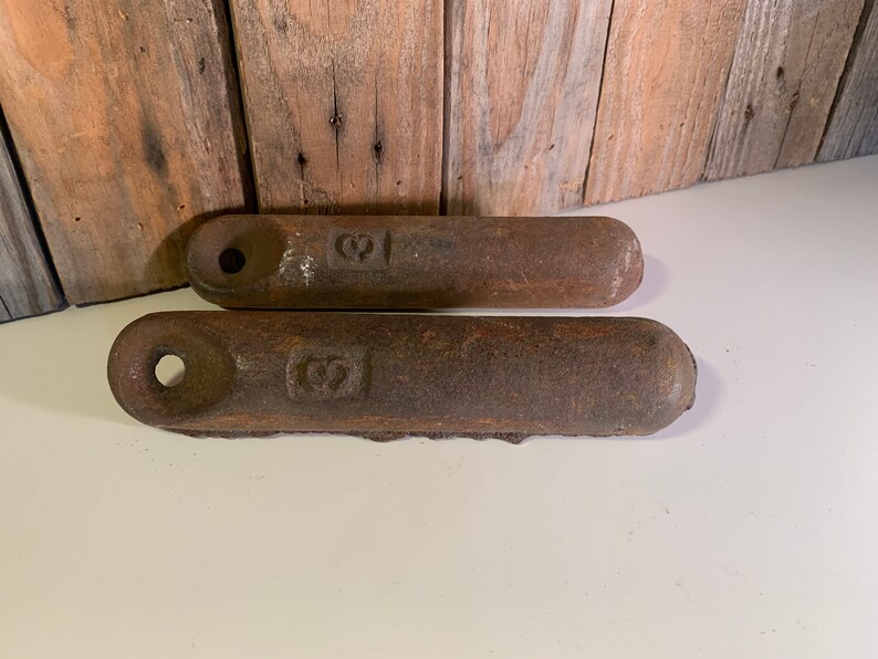 Antique Set of 2 Cast Iron Sash Window Weights 3 Pounds Etsy