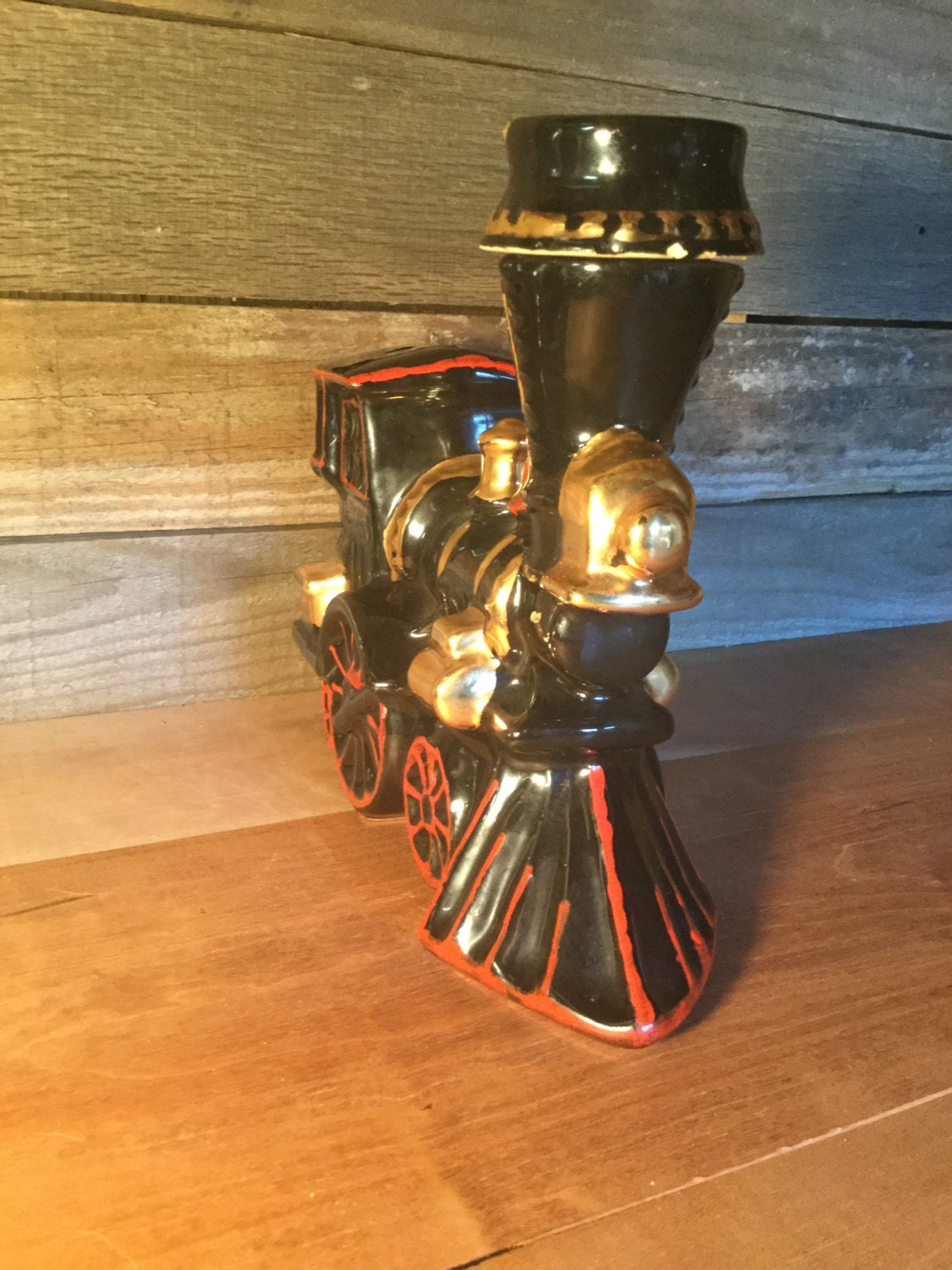 Vintage Ezra Brooks Train Liquor Bottle Etsy