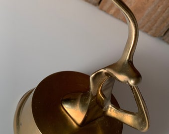 Mid Century Modern Brass Seagull Music Box