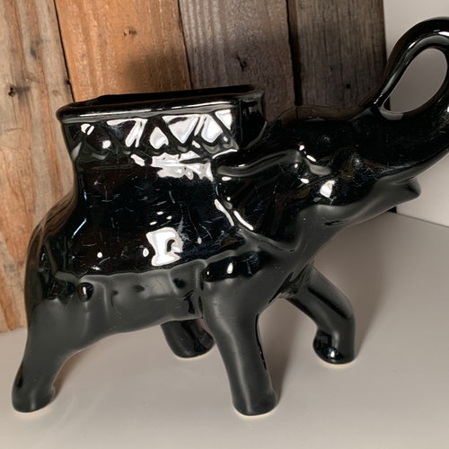 Vintage Small Mccoy Elephant Planter Etsy