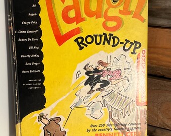 Vintage Laugh Round Up Book, Bennett Cerf, 1946