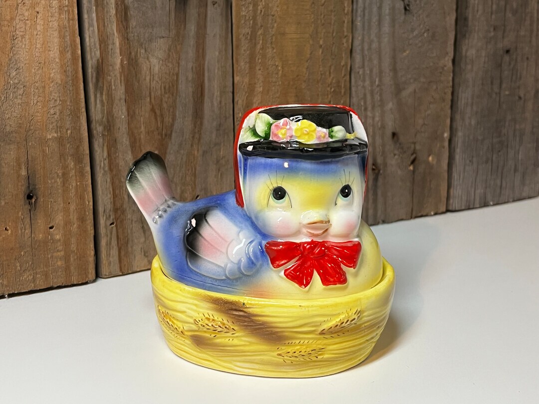 Vintage Kelvin Bluebird Salt and Pepper Shaker Etsy