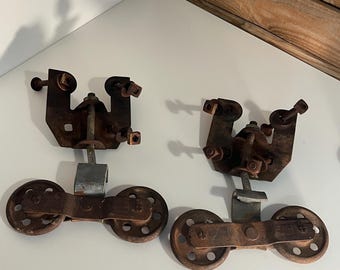 Antique Frantz Manufacturing Company Barn Door Hangers