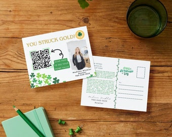 Makler Postkarte Vorlage St. Patrick's Day