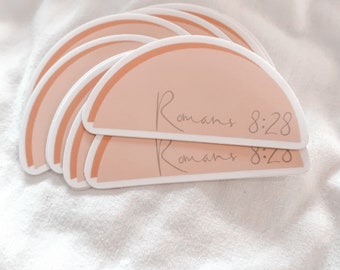 Christian Laptop Sticker | Bible Verse Decal | Scripture Sticker | Roman's 8:28