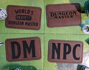 Dungeon Master Aufnäher aus Leder