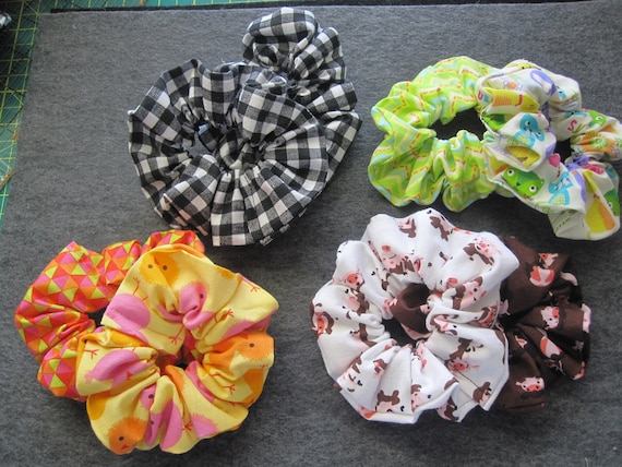 Scrunchies! Set of Two Coordinating Fabrics. Mickey Mouse  display picture 3