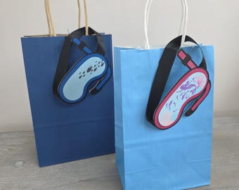 Etiqueta de recuerdo personalizada para gafas de buceo, cumpleaños bajo el mar, hecha a mano