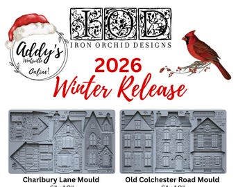 Charlbury Lane & Old Colchester Road! 2026 Winter Release IOD Mould Bundle! (set of 2). IOD Iron Orchid Designs!