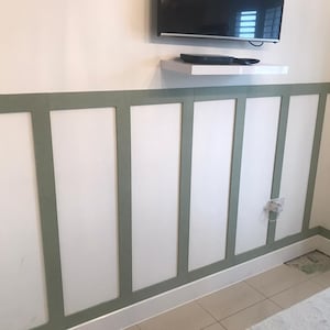 Panelling posts to create your own wall of Georgian style wall panelling 1.4m high x 2.4m wide PLUS other sizes available image 2