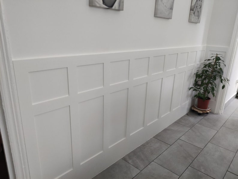 Panelling posts to create your own wall of Georgian style wall panelling 1.4m high x 2.4m wide PLUS other sizes available image 7