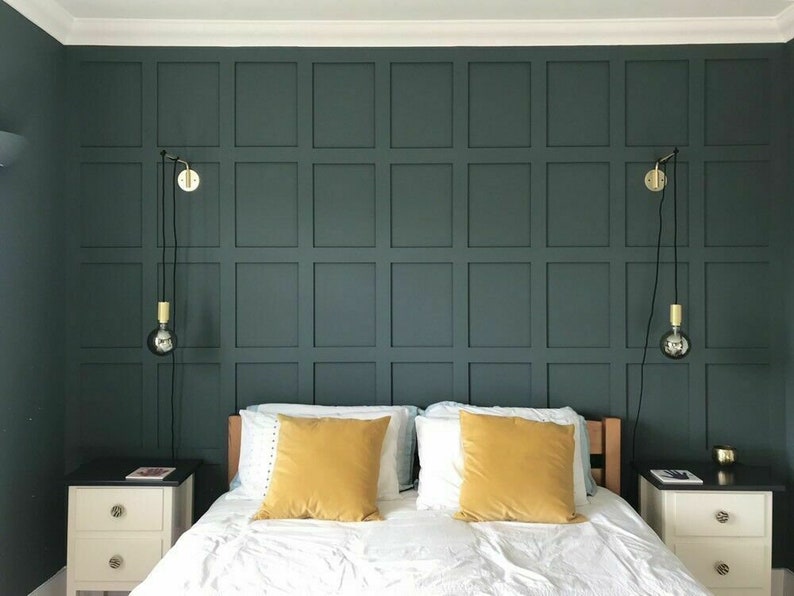 Panelling posts to create your own wall of Georgian style wall panelling 1.4m high x 2.4m wide PLUS other sizes available image 8