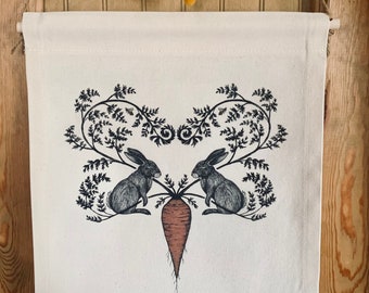 The Carrot Patch - Banner aus Baumwollleinwand