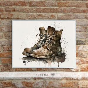 Entryway Decor Muddy Boots Print 231 | Mudroom Wall Art, Entryway Art, Farmhouse Decor for Laundry and Mudroom