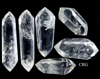 Double Terminated Afghanistan Clear Quartz Point 62x16x14mm 19.1 gram