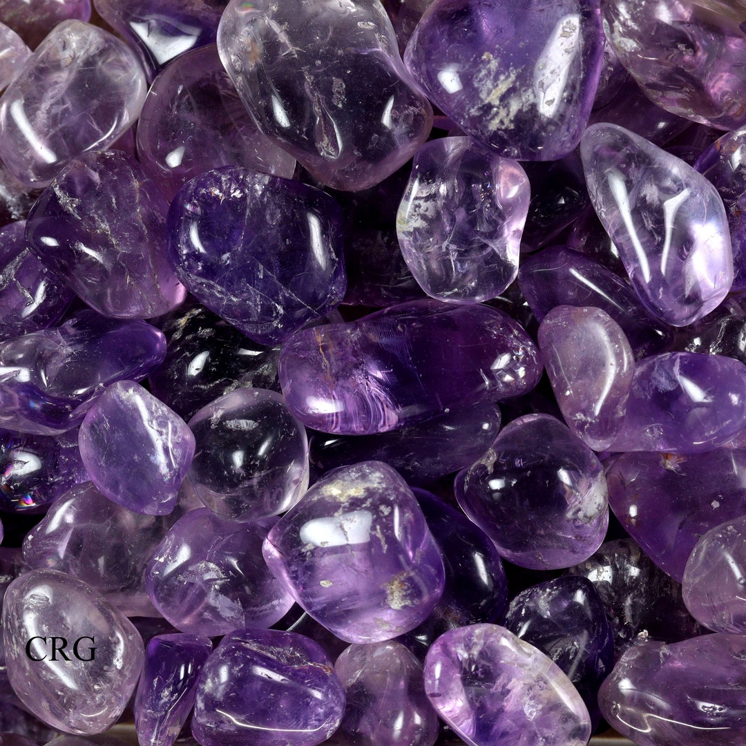 Amethyst Brazilian Tumbled Gemstones / Bulk Wholesale Crystals Etsy