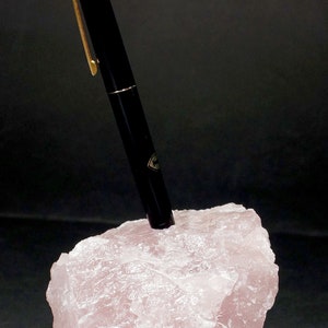 Rose Quartz Pen Holder - QTY 1 - 3&quot;-4&quot; *