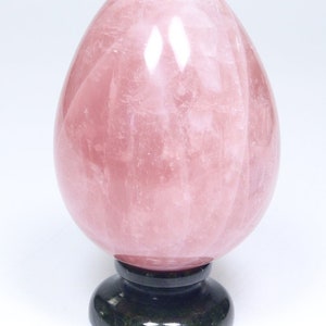 Rose Quartz Madagascar "Top Red" Gemstone Egg (1 Piece) Size 50 to 60 mm Crystal Shape