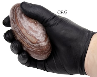 Piedra Narmada Shiva Lingam de 10 cm, pulida, Banalinga de la India, piedra de río natural para decoración del hogar y manualidades.