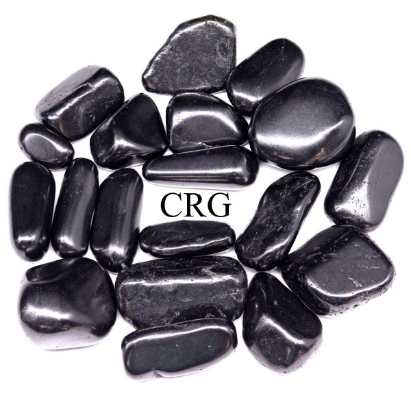 Shungite Tumbled Polished Pieces (Size 1.5 to 2.5 Inches) Crystal Mineral Gemstones