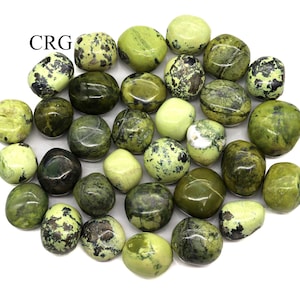 Serpentine Tumbled (8 Ounces) Size 25 to 35 mm Crystals Minerals Gemstones