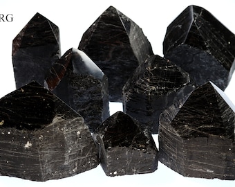 Top Polished Black Tourmaline Tower - 200-800 g - 3 KILO LOT*