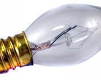 7 Watt Lampe Glühbirne (1 Stück) Größe 2 Zoll Klare Lampe und Rock Lampenbirne