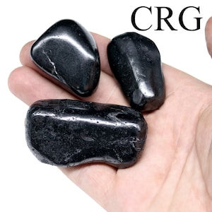Shungite Tumbled Polished Crystals (Size 1.5 to 2.5 Inches) Bulk Wholesale Lot Minerals