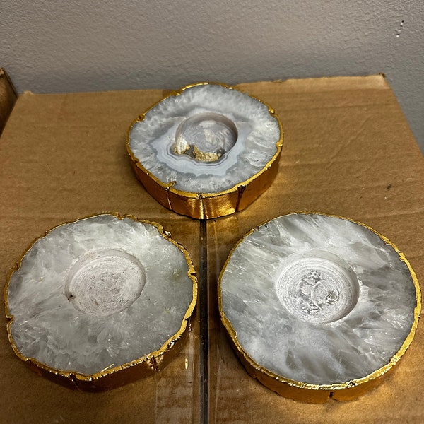 Agate Candle Holder Etsy