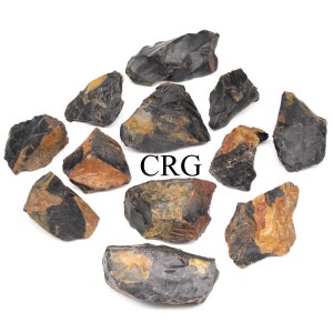 Black Onyx Rough (Size 1 to 2 Inches) Bulk Wholesale Lot Crystal Minerals