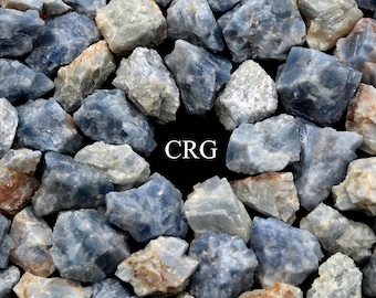 Blue Calcite Rough (Size 1.5 to 3.5 Inches) Bulk Wholesale Lot Crystal Minerals