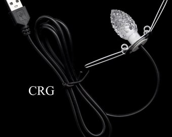Farbwechselnde Glühbirne und schwarzes USB-Kabel (1 Stück) Größe 1,5 Zoll Home Decor Light