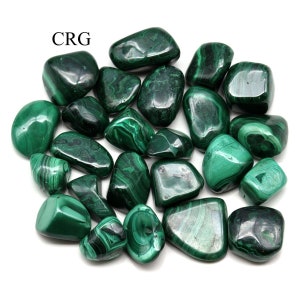 Malachite Tumbled Size 25 to 30 mm Bulk Wholesale Lot Crystal Minerals