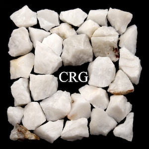 White Agate Raw Rock – Rough Crystal Stones 25–40mm, Bulk Wholesale Minerals for Craft & Decor