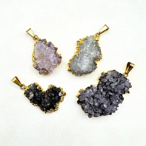 Amethyst Druzy Stones Wholesale Amethyst Multicolor Druzy Crystal