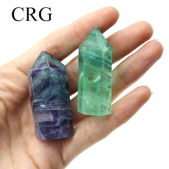 Beautiful Blue & Green Fluorite Octahedron Crystals Bulk Lot care 100g 
