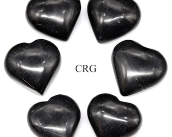 Black Onyx Heart (1 Piece) Size 30 to 40 mm Polished Crystal Gemstone Shape