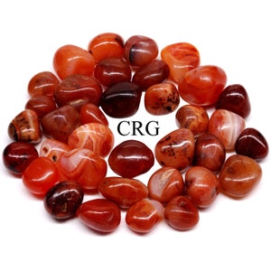 Carnelian Super Tumbled - 10-30 mm - 1 KILO LOT*