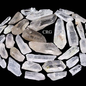 Natural Crystal Quartz Laser Points  B Grade 0.5-2.5&quot; AVG (1 Pound)