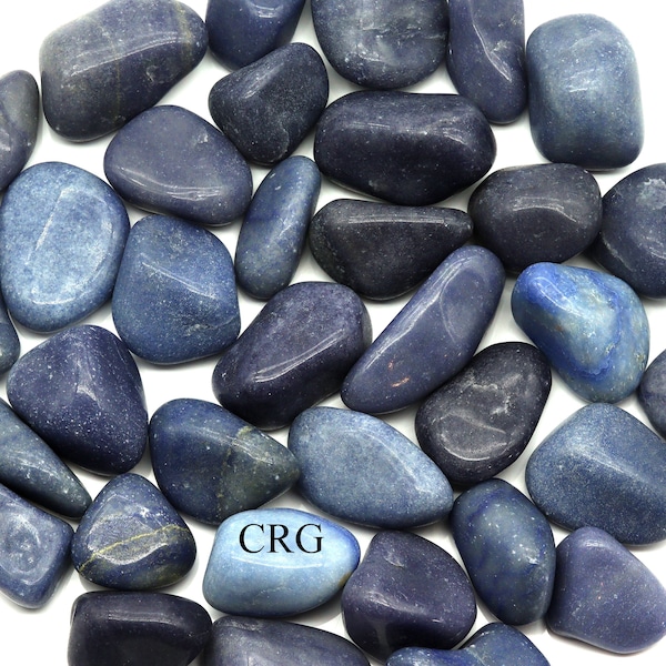 Blue Quartz Tumbled (Size 30 to 40 mm) Bulk Wholesale Lot Crystals Minerals
