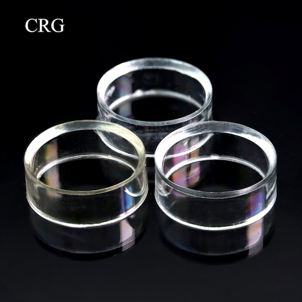 Plastic Round Stand Small (1 Piece) Size 1 Inch Clear Acrylic Rock Stand