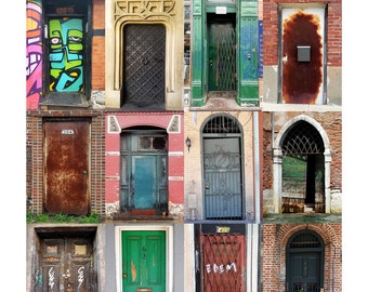 Doors, Doors Collage, Print, Photography