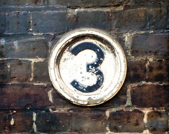 Number three, Number, Wall, City, Wall Decor