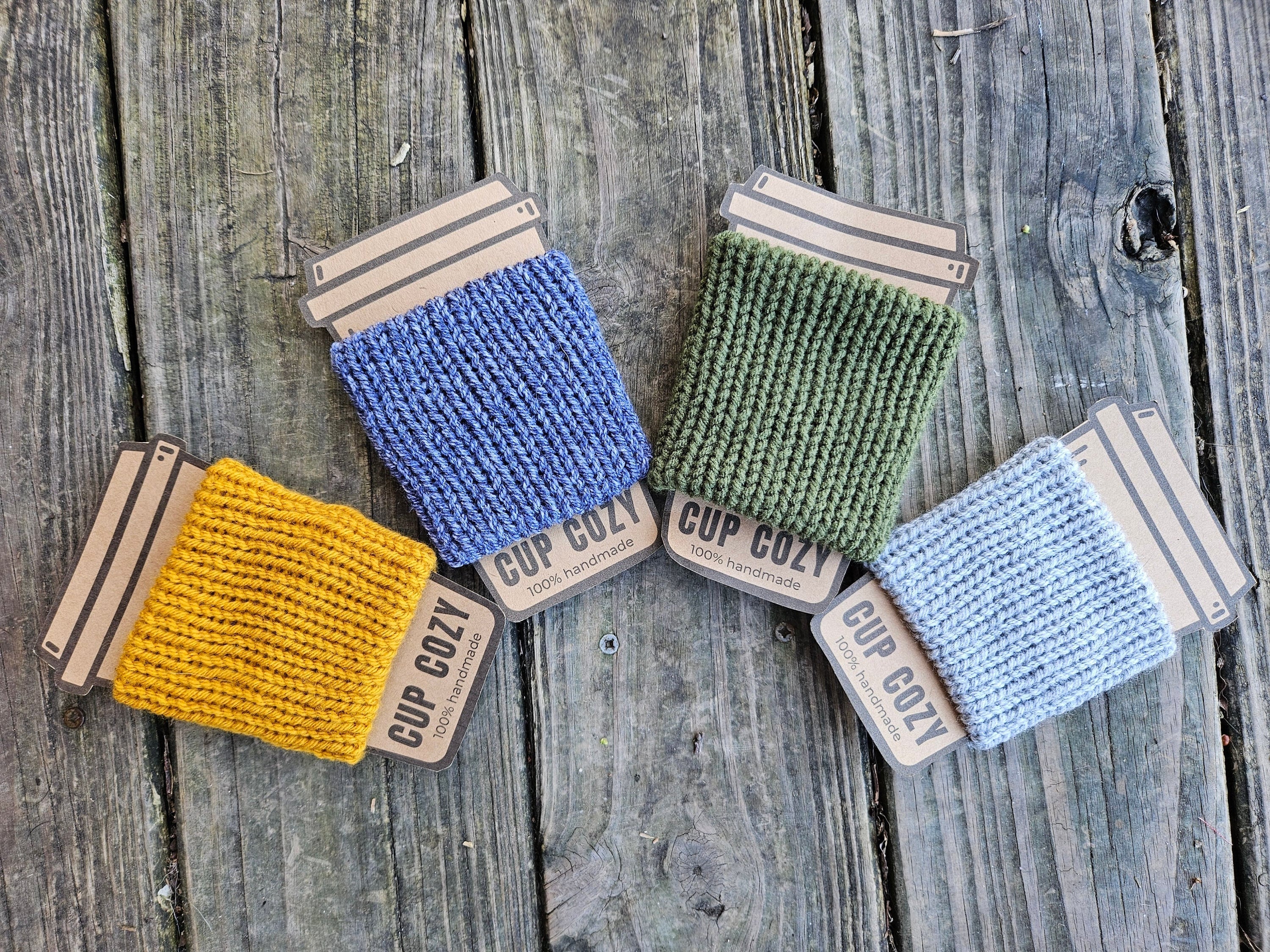 Knit Cup Cozy - Coffee Cozy - Coffee Cup Sleeve