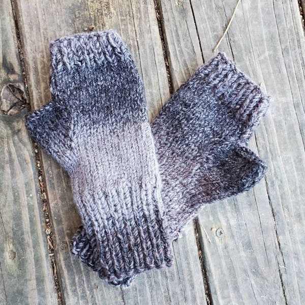 Outlander Inspired  Knit Fingerless Gloves - Grey Fingerless Gloves- Fingerless Mittens -  - Women's Accessories - Gloves -