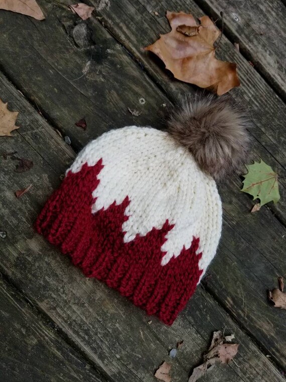 red ski hat