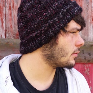 Knit Beanie - Men&#39;s Knit Hat - Wool Hat - Gift For Him - Men&#39;s Accessories