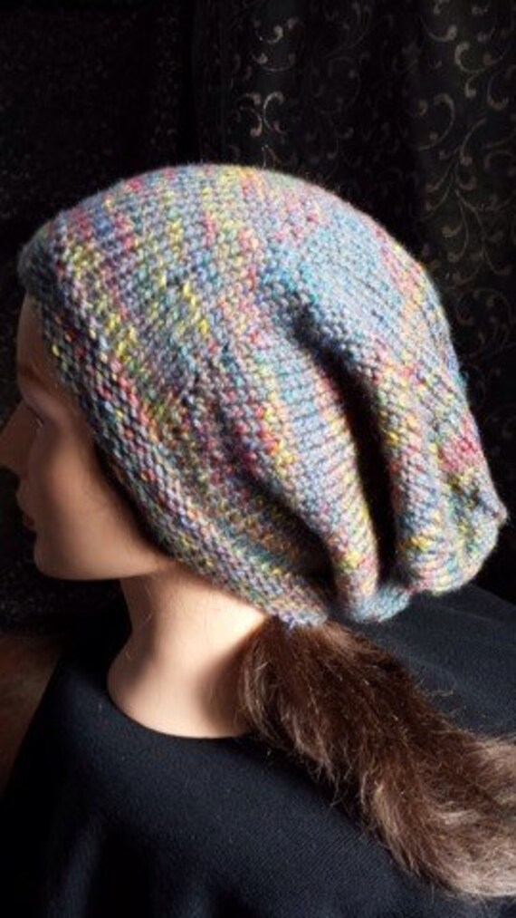 hanging down part of a winter cap