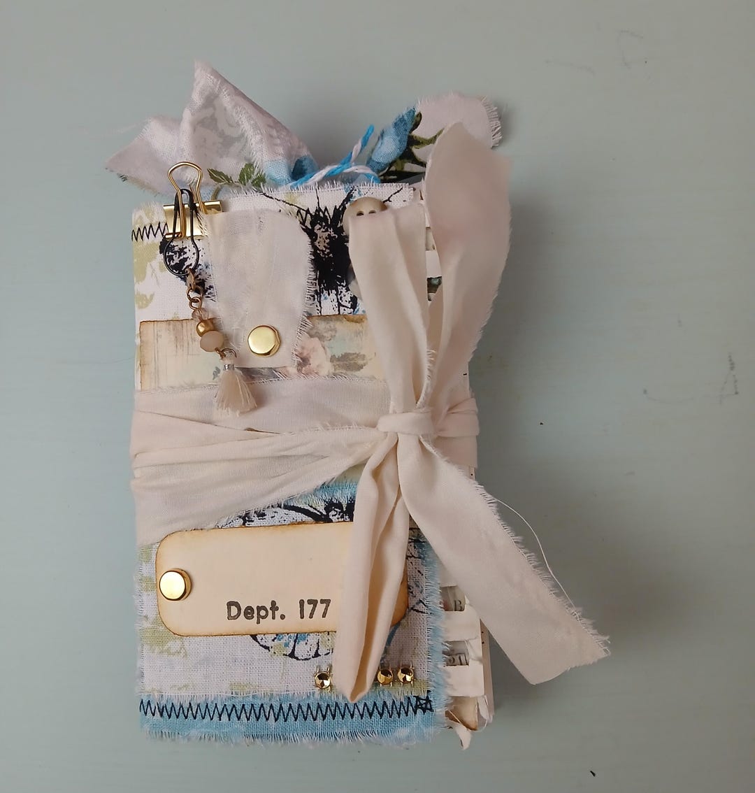 Handmade Mini Fabric Junk Journal, 1 Signature, 3-1/2" X 5-1/2" - Etsy